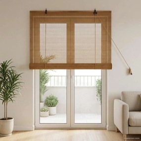 vidaXL Ρόλερ (στόρι) Καφέ 90 x 220 cm Μπαμπού