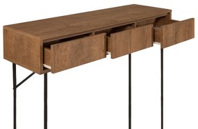 Κονσόλα Amedeo Megapap χρώμα καρυδί 120x36x90εκ.