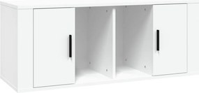 vidaXL Έπιπλο Τηλεόρασης Λευκό 100 x 35 x 40 εκ. Επεξ. Ξύλο
