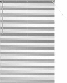 vidaXL Βενετσιάνικες Ρόδες Ασημί 220 x 145 εκ Αλουμίνιο