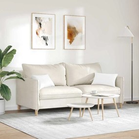vidaXL Μαξιλάρι Καναπέ 2 pcs Λευκό 50 x 30 cm ύφασμα