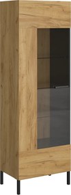 Βιτρίνα Santes Χρυσό Δρυς 64.2x42x197.5cm