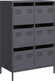 vidaXL Ντουλάπι Ανθρακί 68x39x101,5 εκ. από Χάλυβα