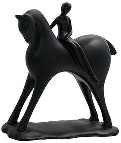 Διακοσμητική Φιγούρα 374-224-447 22x7x21cm Black Polyresin