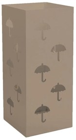 Ομπρελοθήκη Τετράγωνη 25-103 22x22x50cm Matte Beige Pam&amp;Co Stainless Steel