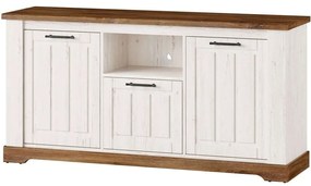 Έπιπλο Τηλεόρασης Gaston Plus 16631609 163x45x75cm Natural-White