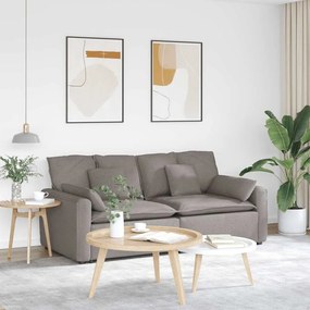 vidaXL Μοντέρνος Καναπές με Μαξιλάρια, Χρώμα Ταμπά