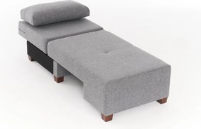 1-Seat Sofa-Bed Perenna Linen Left - Grey Grey