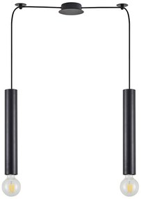 Φωτιστικό Οροφής Adept Tube 77-8671 30x5,5x300cm 2xE27/GU10 60W Black Homelighting