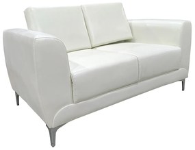 Καναπές Διθέσιος ArteLibre ELFRIC Λευκό PU 142x81x81cm-14290048