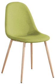 Καρέκλα Celina Green ΕΜ907,3 45X54X87 cm Σετ 4τμχ Μέταλλο,Ύφασμα