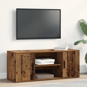 vidaXL Ντουλάπα τηλεόρασης από παλιό ξύλο 100x35x40 εκ. Κατασκευασμένο από MDF