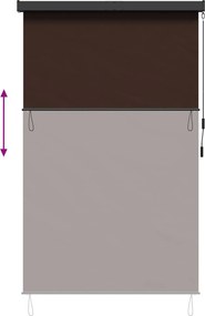 vidaXL Ρόλερ Καφέ 180 x 250 cm Ύφασμα και Αλουμίνιο