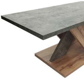 Τραπέζι σαλονιού Solange pakoworld σε γκρι-sonoma απόχρωση 110x55x47.5εκ