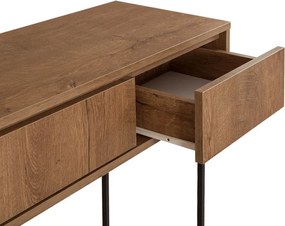 Κονσόλα Amedeo Megapap χρώμα καρυδί 120x36x90εκ.