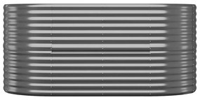 vidaXL Ζαρντινιέρα Ανθρακί 152x80x68 εκ Ατσάλι με Ηλεκτρ. Βαφή Πούδρας