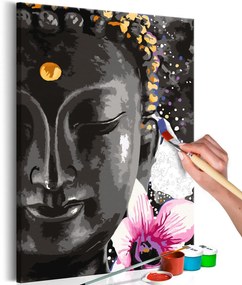 Πίνακας για να τον ζωγραφίζεις - Buddha and Flower 40x60