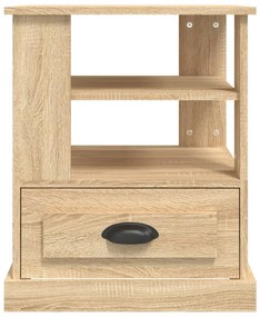 vidaXL Βοηθητικό Τραπέζι Sonoma Δρυς 50x50x60 εκ. Επεξεργασμένο Ξύλο