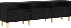 vidaXL Ντουλάπι TV Μαύρη Οξυά 150 x 30 x 45 εκ Επεξεργασμένο ξύλο