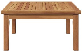 vidaXL Τραπέζι Κήπου Καφέ Μασίφ ξύλο teak