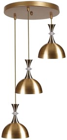 Φωτιστικό Οροφής 534LUN3870 Φ25x70cm 3xE27 40W Gold Opviq