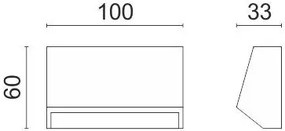 Απλίκα LED 592-Μήκος 10 εκ.