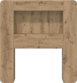 vidaXL Κρεβάτι με Κεφαλάρι Artisan Δρυς 80 cm