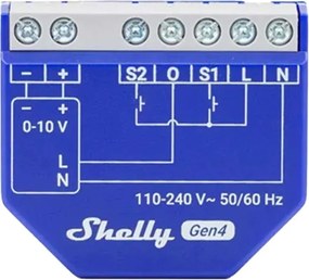 SHELLY Ρυθμιστής έντασης φωτισμού 0/1-10V PM Gen4
