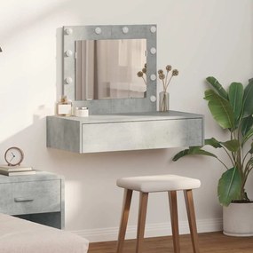 vidaXL Τραπέζι περιποίησης Γκρι 83 x 40 x 70 εκ Επεξεργασμένο ξύλο