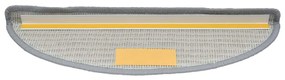 vidaXL Πατάκια Σκαλιών 30 τεμ. Γκρι Ημίστρογγυλά 56x17x3 εκ.