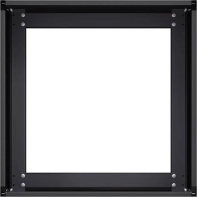 vidaXL Ζαρντινιέρα Μαύρη 40x40x30 εκ. από Χάλυβα
