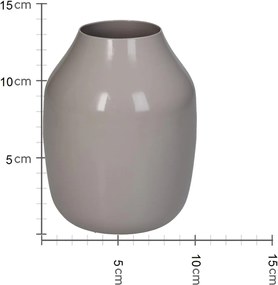 Βάζο ArteLibre Μπεζ Μέταλλο 11x11x14cm