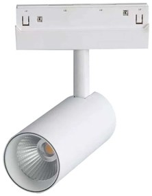 Σποτ Μαγνητικής Ράγας HUBE2040W Φ6x14,5cm Led 1450lm 20W 4000K White Aca