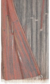 Πετσέτα Θαλάσσης - Παρεό Keros 22 Διπλής Όψης Grey-Pink-Beige Kentia Θαλάσσης 90x180cm 100% Cotton