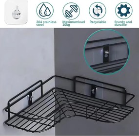Stewehome Σετ 10 τεμαχίων υπερ ισχυρών κρεμαστρών ραφιού με βίδες και αυτοκόλλητο Λευκό 6x6 cm