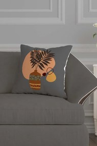 Stewehome Σετ 4 τεμαχίων διακοσμητικές μαξιλαροθήκες με 3d ψηφιακή εκτύπωση μοντέρνου σχεδιασμού Λευκό 43x43 cm