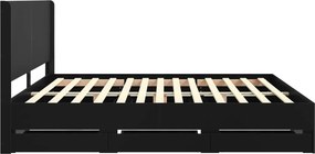 vidaXL Καλάθι με αποθήκη και κεφαλάρι Μαύρο 200 x 200 cm