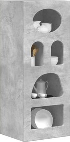 vidaXL Πλαϊνό γραφείο Σκυρόδεμα Γκρι 40 x 35 x 100,5 εκ