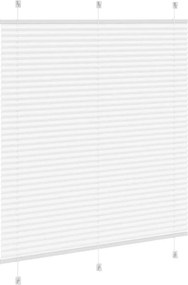 vidaXL Πλισέ περσίδα Λευκό 120x150 cm Πλάτος υφάσματος 119,4 cm