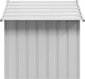 vidaXL Σπιτάκι σκύλου με οροφή 131x101x102 cm Γαλβανισμένος χάλυβας