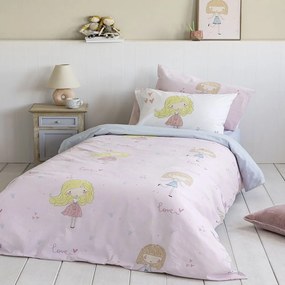 Σεντόνια Παιδικά Lovely (Σετ 3τμχ) Pink Nima Single 170x255cm 100% Βαμβάκι