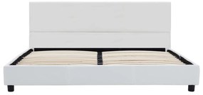 vidaXL Πλαίσιο Κρεβατιού Λευκό 160 x 200 εκ. από Συνθετικό Δέρμα