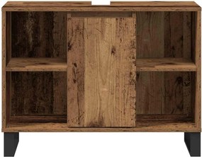 vidaXL Ντουλάπι Μπάνιου Παλιό Ξύλο 80 x 33 x 60 εκ Επεξεργασμένο Ξύλο