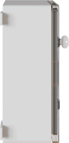 vidaXL Ντουλάπι Ελέγχου Γκρι 37 x 16,5 x 40 εκ ΑΒΣ Πλαστικό