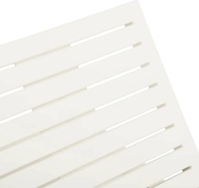 vidaXL Ξαπλώστρα Λευκή Πλαστική