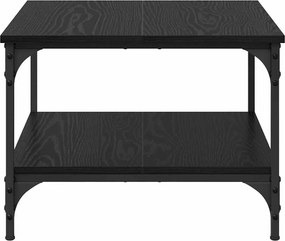 vidaXL Τραπεζάκι σαλονιού Μαύρη Οξυά 55 x 55 x 40 cm