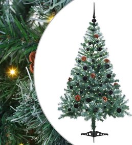 vidaXL Τεχνητό Χριστουγεννιάτικο Δέντρο Πράσινο 150 cm PVC και Χάλυβας