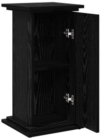 vidaXL Βάση Φυτών με Αποθήκευση Μαύρο Ξύλο 31x30x60 εκ. Εξατομικευμένο Ξύλο