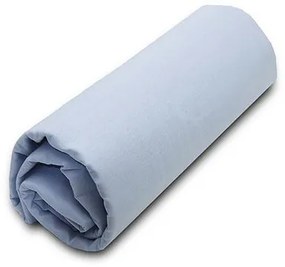 Κατωσέντονο Menta με λάστιχο 16 Light Blue Διπλό (160x200+40)