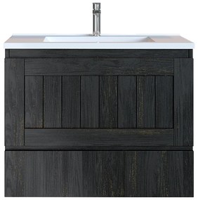 Έπιπλο Μπάνιου 80 εκ. με Νιπτήρα Χρώμα Pine Dark Sanitec Alba B 80